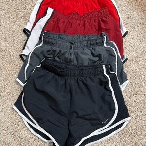 Nike Women's Athletic Shorts - Black, Gray, Red